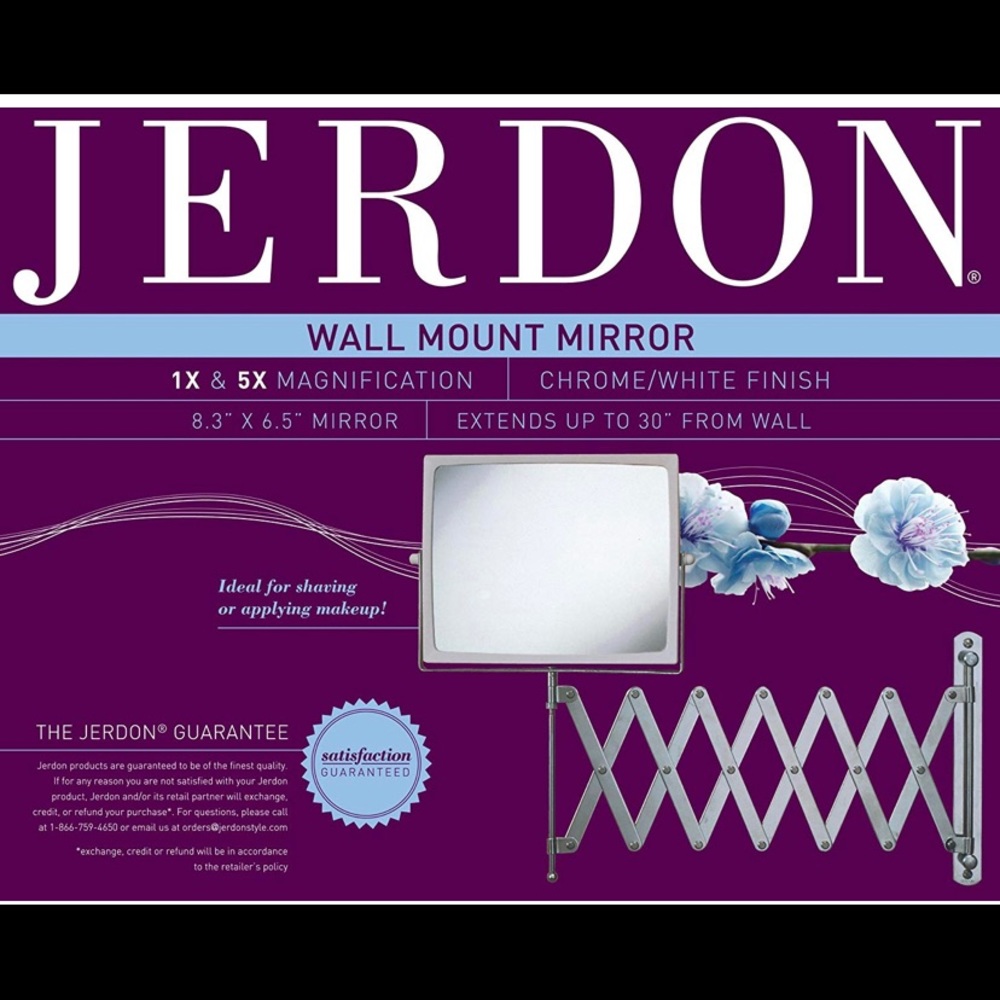 Jerdon wall mount mirror 8.3 x 6.5 mirror